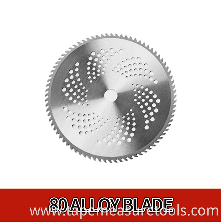 Lawn mower blade universal flat white steel alloy manganese steel circular saw blade lawn mower weeding brush cutter